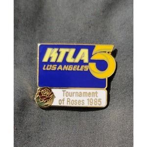 Vtg 1985 KTLA 5 Los Angeles Tournament of Roses Lapel Pin